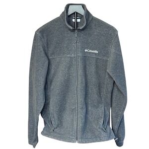 Columbia Men's Fleece Jacket Full Zip Gray Size S